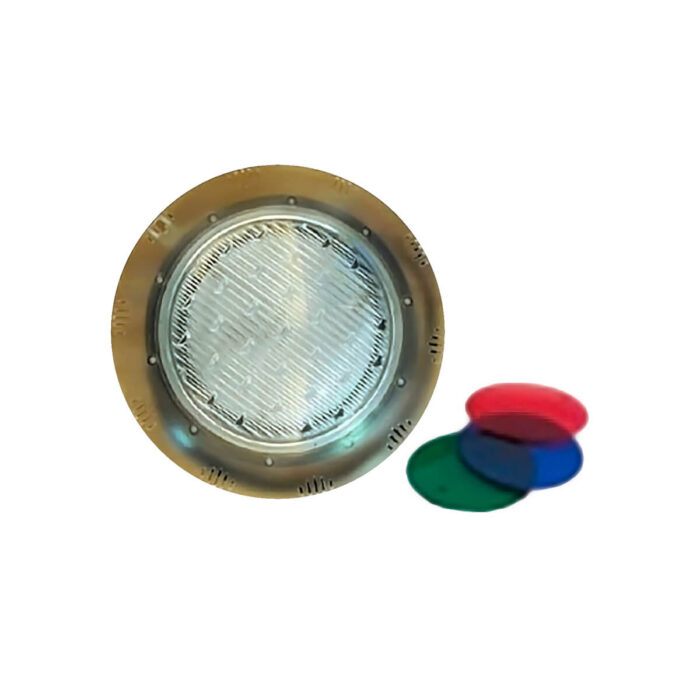 Luces para Piscina 100W Micas Tricolor Luz Cálida Halógena