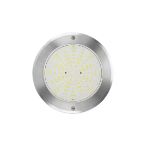 Luz para Piscina Super Plano Acero Inoxidable 229 mm, AC 12V, LED 25W, RGB 7 Colores Control Remoto Pool System